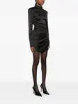 Мини-платье с драпировкой Rotate Birger Christensen, черный - фото 3