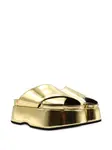 Босоножки на платформе с эффектом металлик Junya Watanabe, золотистый - фото 2