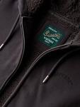 Борг худи с молнией и подкладкой Superdry, Bison Black - фото 5