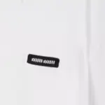 Джерси поло MIU MIU, белый - фото 7