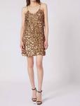 Мини-платье Ryder в золоте GILNER FARRAR, золотой - фото