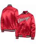 Куртка Red Chicago Bulls Hardwood Classics Satin Raglan Full-Snap для больших мальчиков и девочек Mitchell & Ness - фото 2