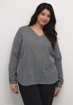Блуза PRINTED Kaffe Curve, серый - фото 3