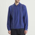 Лакированные поло на молнии с длинным рукавом Palmes, синий - фото 2