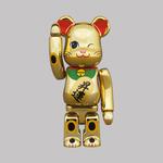 BE@RBRICK Bearbrick Maneki Neko Rising Fortune 2 Gold Plating 100 - фото 4