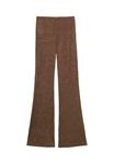Брюки PULL&BEAR TEXTURED BELL BOTTOM, Brown - фото 7
