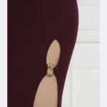 Шерстяная юбка Pinko, бургунди - фото 4