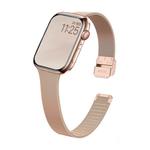 Ремешок Apple совместимый металлический 198 мм IBOANN, серебристый - фото 7