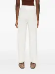Брюки из рубчатого трикотажа MAX MARA, белый - фото 4