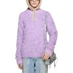 Текстурированный свитер Acne Studios, фиолетовый - фото 6