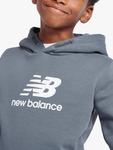 Детская худи с логотипом New Balance, Graphite - фото 4