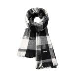 Вязаный шарф унисекс, Khaki, Houndstooth Box - фото 3