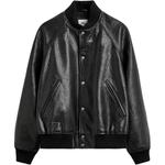 Кожаная куртка мужская черная ZARA - фото