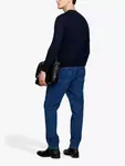 Джемпер SISLEY Slim Fit Crew Neck Cotton Blend, темно-синий - фото 2