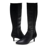 Ботинки Aerosoles Epic2 Kitten Heel Tall Boot, Black Faux Leather - фото