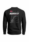 Толстовка Neverless PULLOVER MIT BACKPRINT NORWAY EXPLORER, Schwarz/Anthracite - фото 3