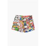 Джинсовые шорты с принтом Erl, Multicolor - фото 3