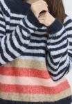 Джемпер PULZ ZABENA STRIPED PULLOVER, Navy Multi Striped Melange/Blue - фото 5