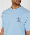 Футболка мужская Calvin Klein Jeans с монограммой, голубой - фото 4