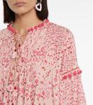 Цветочная блузка Клара Poupette St Barth, Pink Bouquet - фото 5