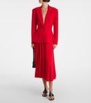 Плиссированная юбка миди Norma Kamali, Tiger Red - фото 2