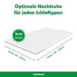 Наматрасник Schlaftroll белый зона лежания: 140/190 см - фото 4