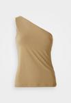 Топ Casall ONE SHOULDER BRA TANK, Light Khaki/Khaki - фото 7