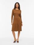 VILA Платье в коричневом цвете - фото 3