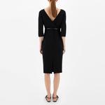 MaxMara Studio Женское черное платье с длинными рукавами - фото 5