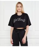 Футболка Cropped fit Just Cavalli, черный - фото