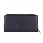 Шикарный черный кожаный кошелек на молнии Baldinini Trend - фото 2