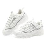 Кроссовки детские для девочек GS Low-top белые/серебристые Skechers, белый - фото 3