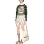 Полосатый свитер с лирой Gucci, черный - фото 6