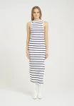 Платье-Рубашка drew sl reversible noos Gestuz, White With Black Stripe - фото