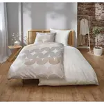 Постельное белье Kleine Wolke «Каскад», графический дизайн, белый - фото 2