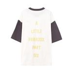 Футболка Maison Mihara Yasuhiro Smily Face Printed Ringer Tee, White - фото 2