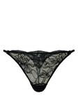 Кружевные стринги TWINSET, черный - фото