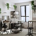 Рабочий стол TROTTEN IKEA, 120x70 см, бежевый/антрацит - фото 5