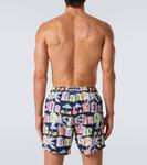 Напечатанные плавки Vilebrequin, Navy - фото 3