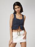 Топ Bella x ABOUT YOU Giselle, темно-синий - фото 2