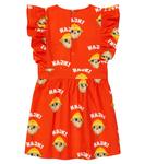 Хлопковое платье с оборками Mini Rodini, красный - фото 3