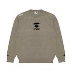 Джемпер с жаккардовым логотипом A Bathing APE Aape, серый - фото