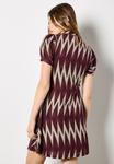 Платье Apricot ZIGZAG PATTERN, Burgundy/Bordeaux - фото 3