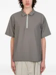 Рубашка поло на молнии SACAI, серый - фото