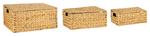 Набор корзин 46x36x21 см, естественный - фото