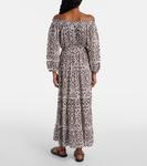 Платье миди Eclipse с принтом в сборку Melissa Odabash, Ikat - фото 3