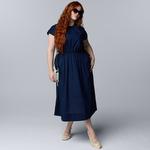 Платье миди с поясом Plus size Simply Vera Vera Wang - фото 4