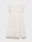 Детское платье Luna из хлопка с вышивкой и ярусами Mango, Natural White - фото 2
