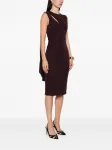 Платье миди с вырезом TOM FORD, фиолетовый - фото 3