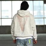 Худи VLONE Finger Print Logo Hoodie 'Beige Red', бежевый - фото 4